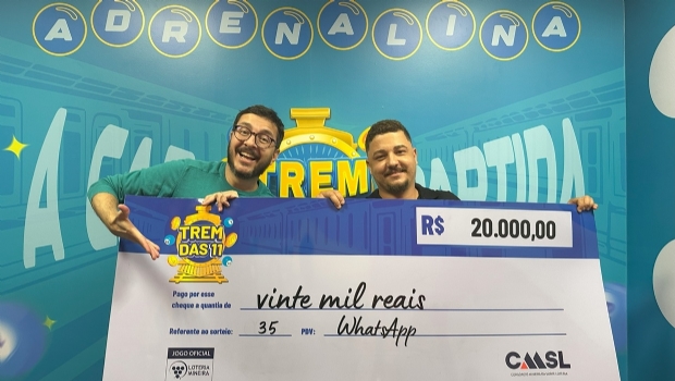 Sorteios especiais do Trem das 11 contemplaram apostadores com R$ 1,3 milhão