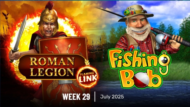 Bragg anuncia dois novos slots Roman Legion Flaming Link e Fishing Bob com recursos inovadores