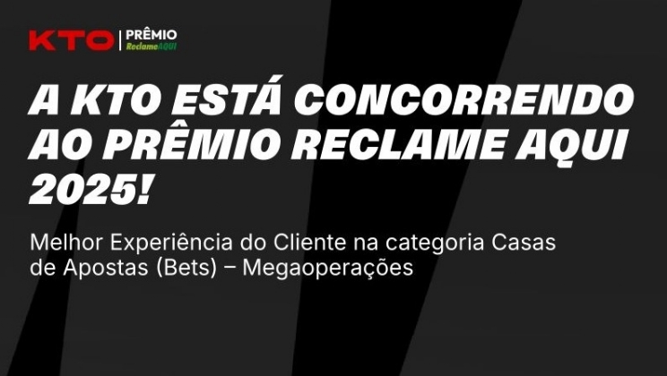 KTO é uma das finalistas do Prêmio Reclame AQUI 2025