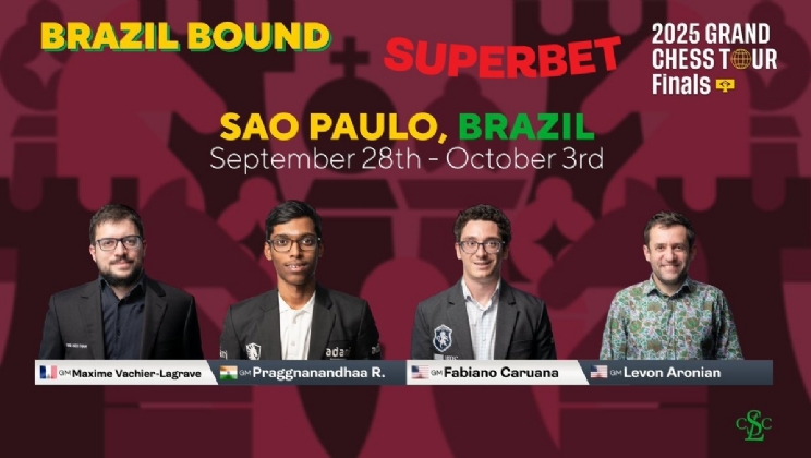 Superbet Foundation patrocina a final do Grand Chess Tour 2025 em São Paulo