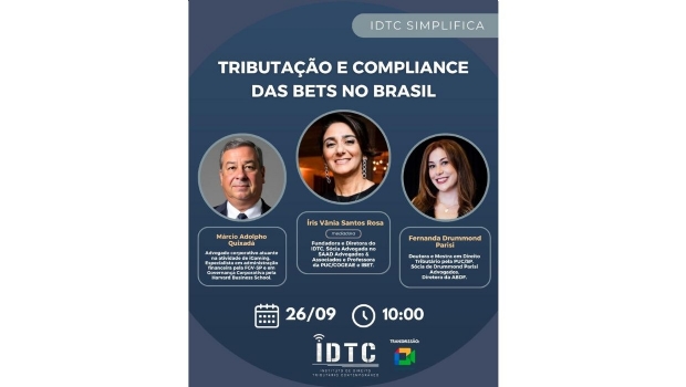 IDTC hosts online debate on taxation and compliance of 'Bets' in Brazil