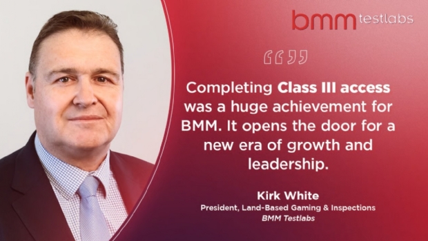 BMM Testlabs secures full U.S. Class III access driving land-based growth
