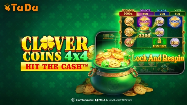 TaDa traz vitórias da sorte em Clover Coins 4x4, Hit the Cash™
