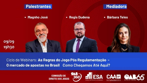 OAB/DF launches a series of webinars on gaming regulation in Brazil