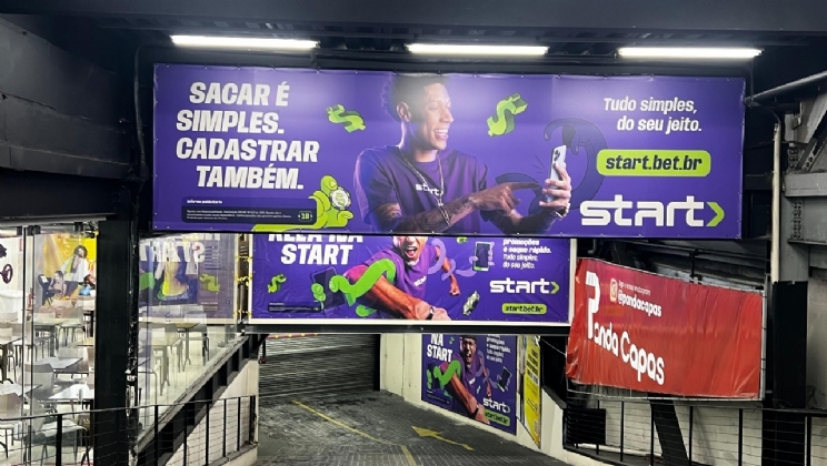 Start Bet marca presença em BH e Região Metropolitana com mídia OOH