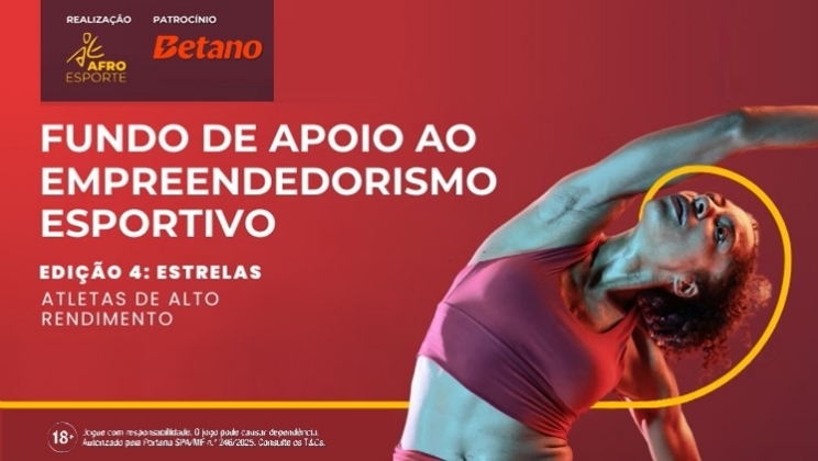 Afroesporte e Betano lançam bolsa de R$ 6 mil mensais para atletas negros